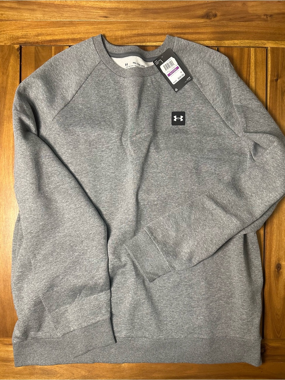 NWT Under Armour Men's Grey Crewneck Sweatshirt Size XXL
